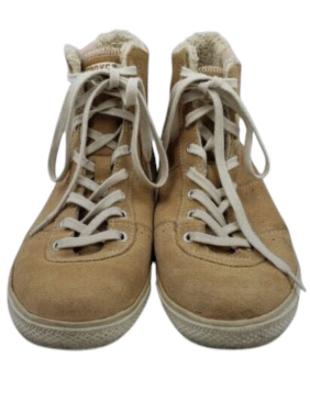 Converse Hi Top Sneaker Women's Size 7 Tan Suede Rubber Sole